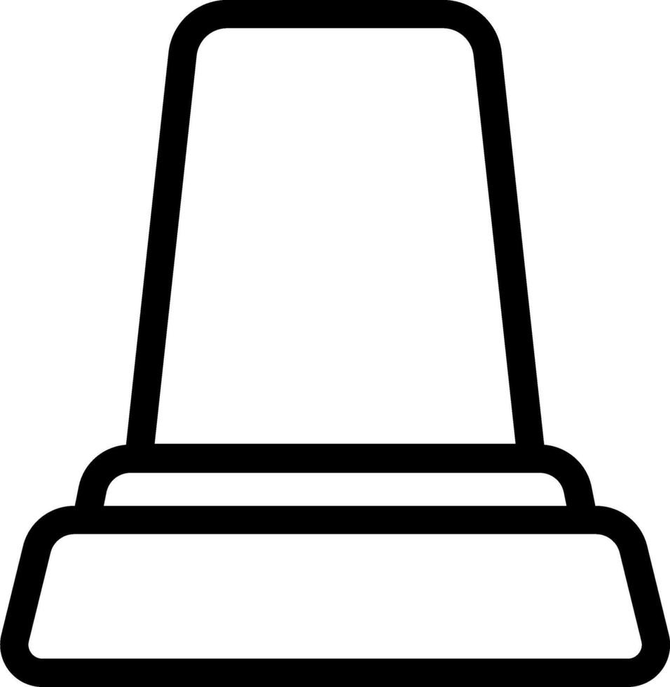 Siren Signal Flat Emergency Icon Graphic vector