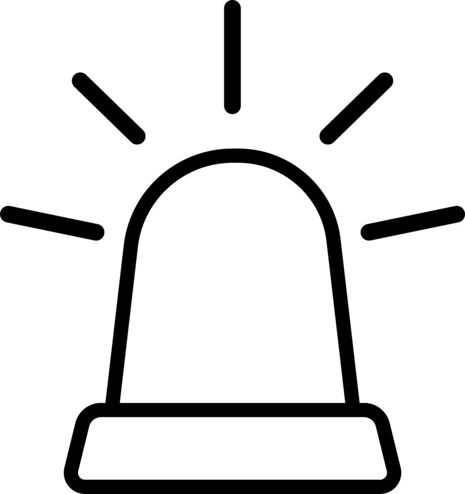 Flat Icon For Emergency Siren Warning vector