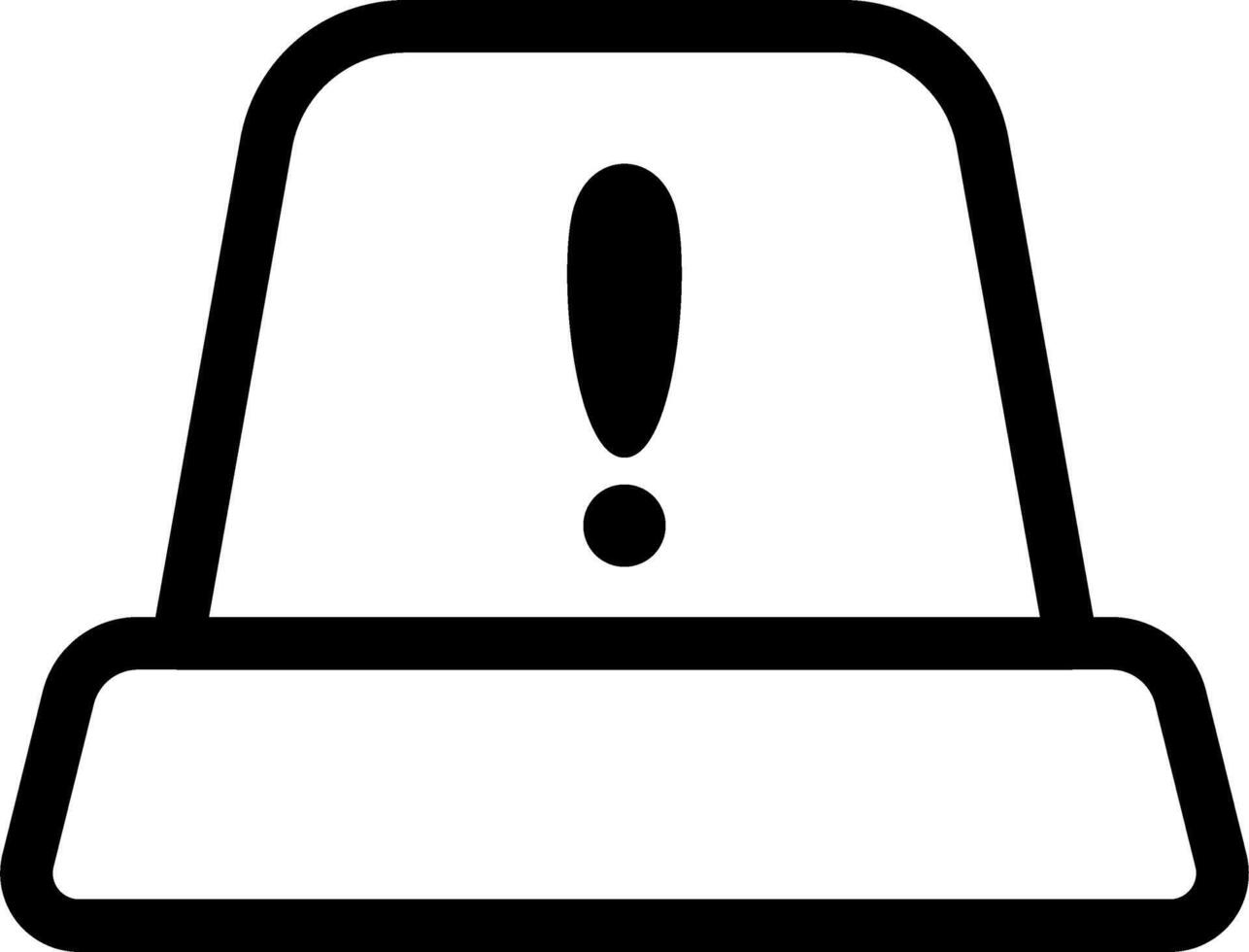 Emergency Signal Icon Flat Design vector