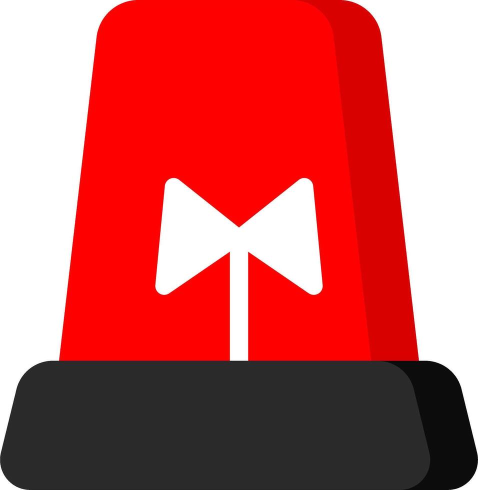 Red Siren Icon For Danger Alerts vector