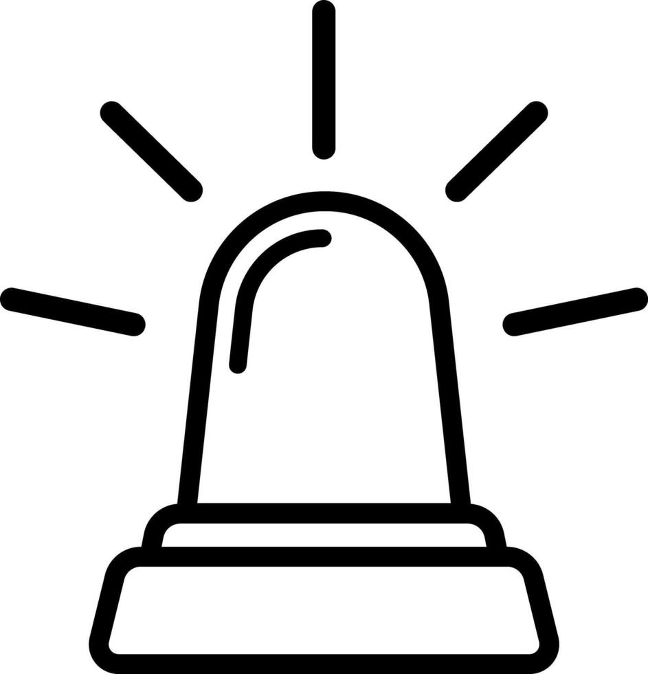 Emergency Siren Signal Icon vector