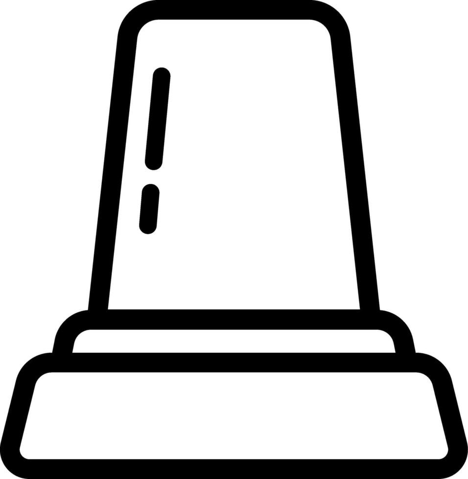 Minimalist Siren Icon For Interface vector