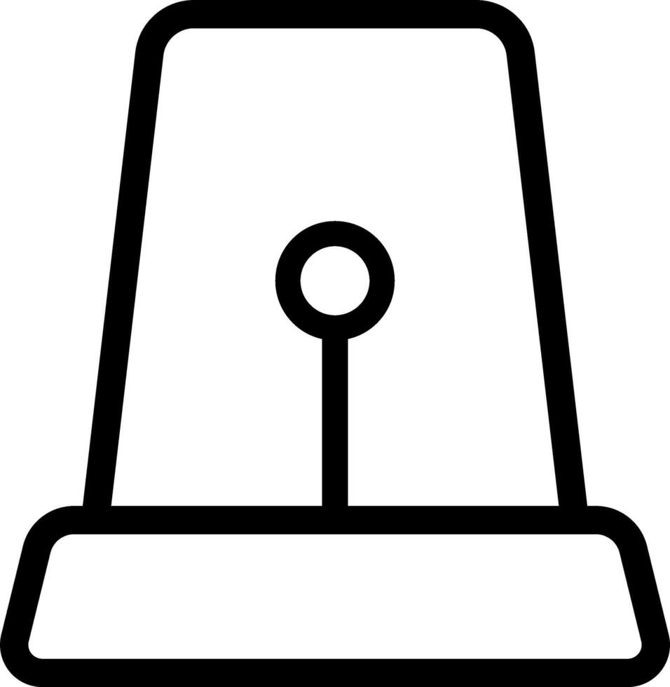 Simple Siren Warning Graphic Design vector
