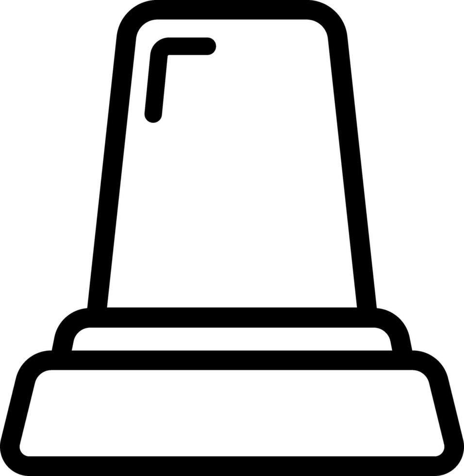Flat Siren Emergency Alert Icon vector