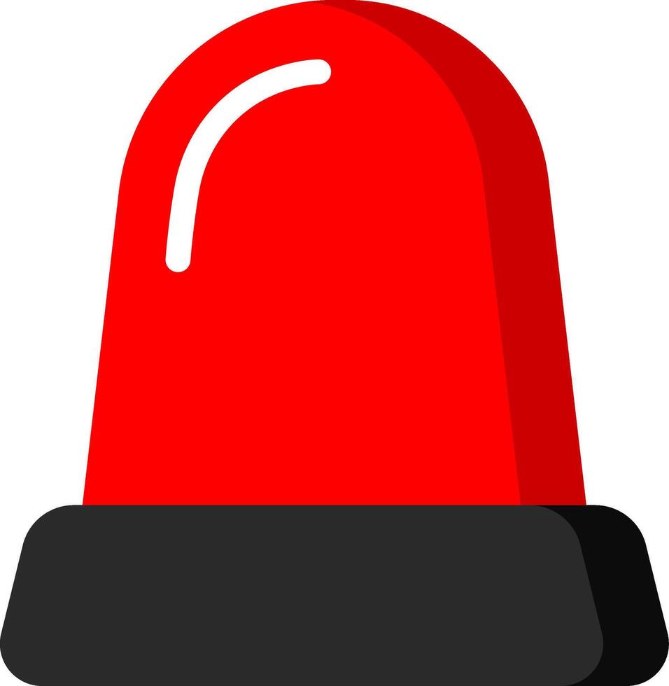 Red Siren Icon Danger Alerts vector