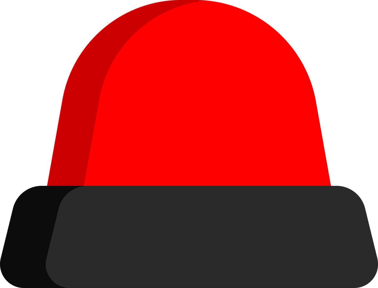 Simple Red Siren Icon For Emergency Warning vector