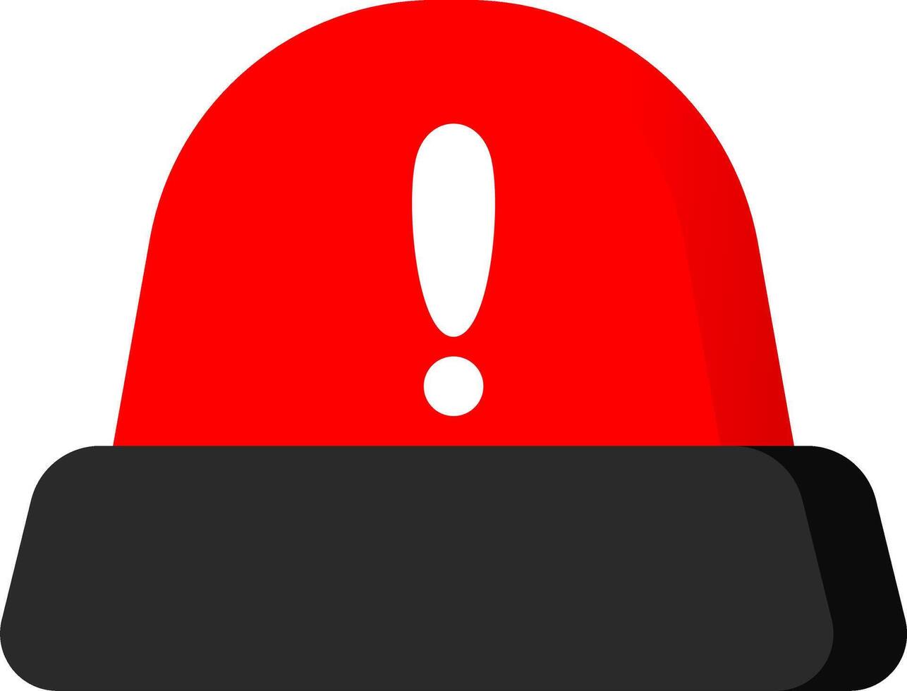 Emergency Siren Red Icon Alert Sign vector