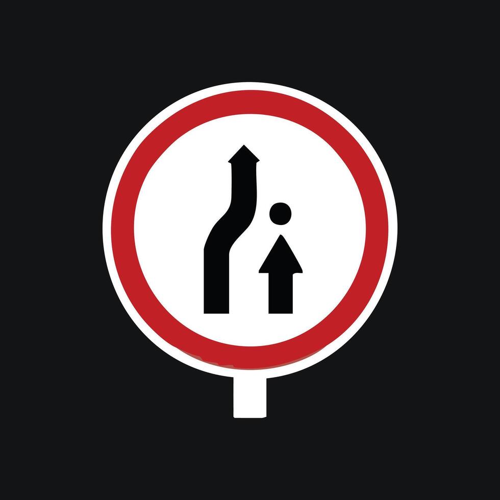Keep Right Sign vector