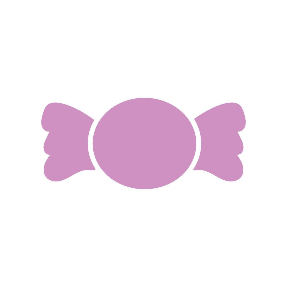 A pink candy icon on a white background vector