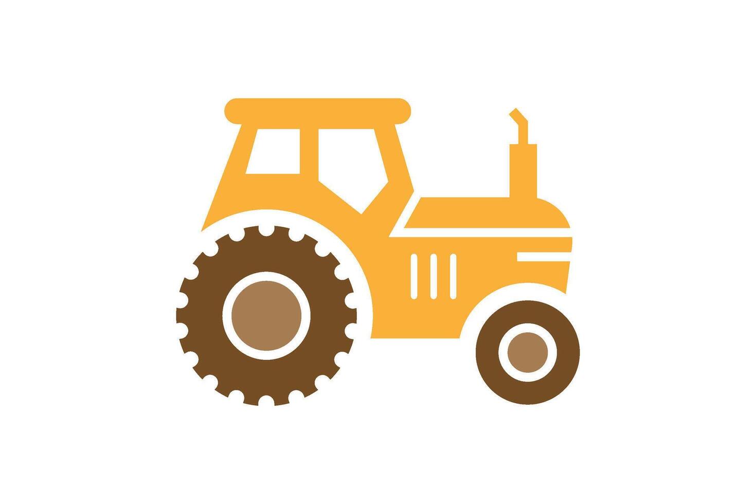 A tractor icon on a white background vector