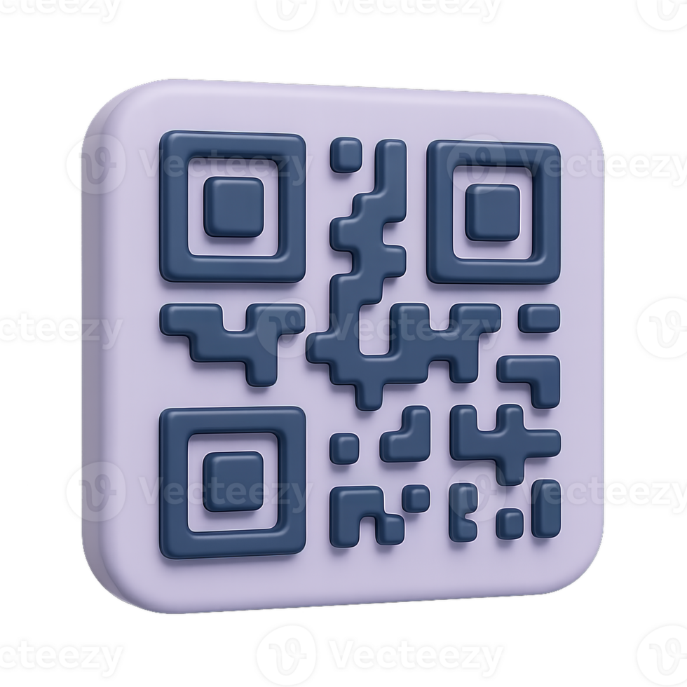 3D QR Code Design for Interactive Digital Engagement png