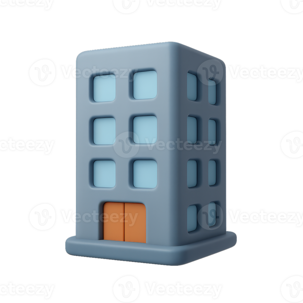 Simple 3D Office Icon Representation for Creative Projects png