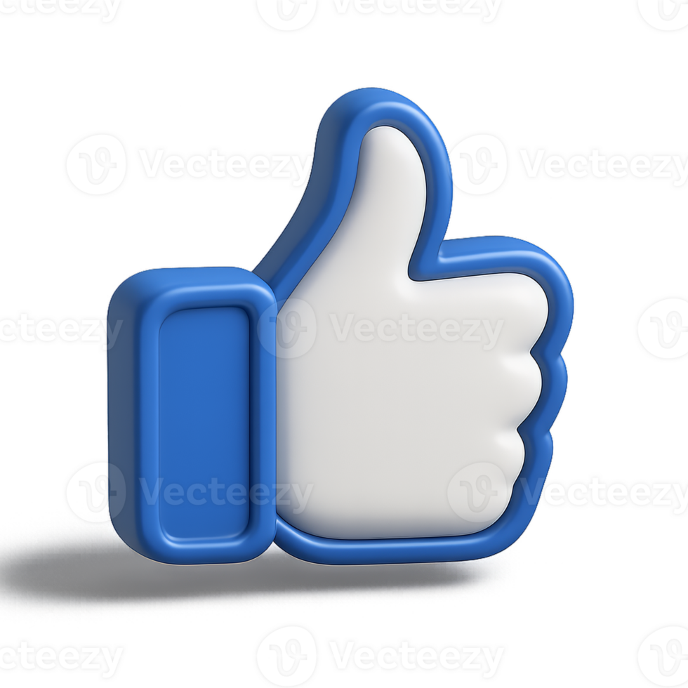 3D Like Icon in Blue Color with Simple Design and Clean Lines png