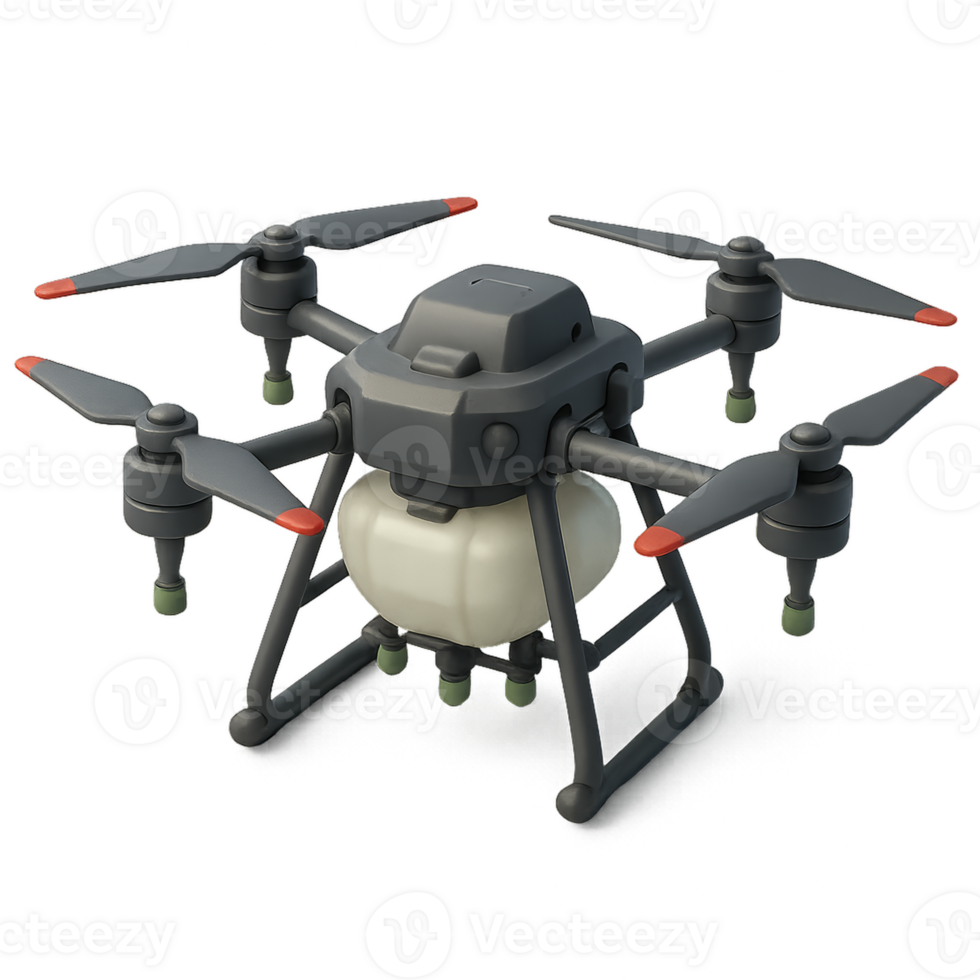 3D Render of an Agricultural Drone for Simple Farming Applications png