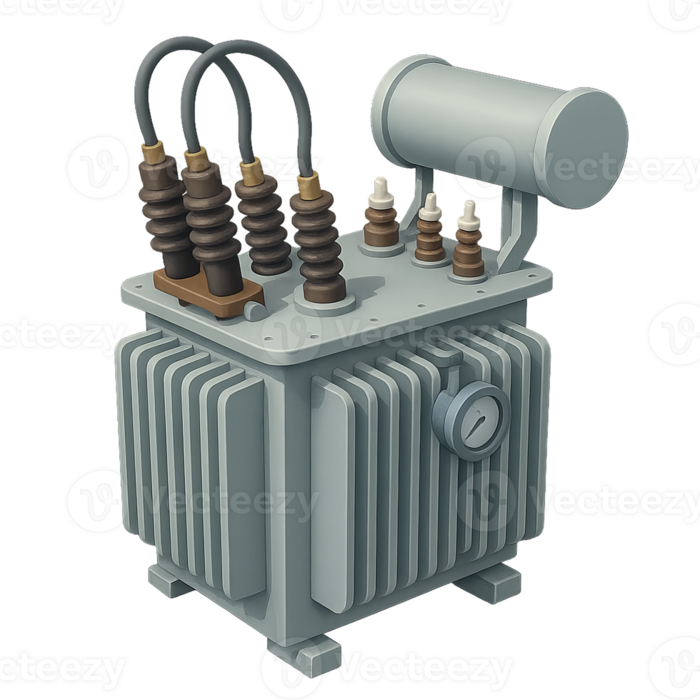 3D Model of Transformer Component for Educational and Design Use png
