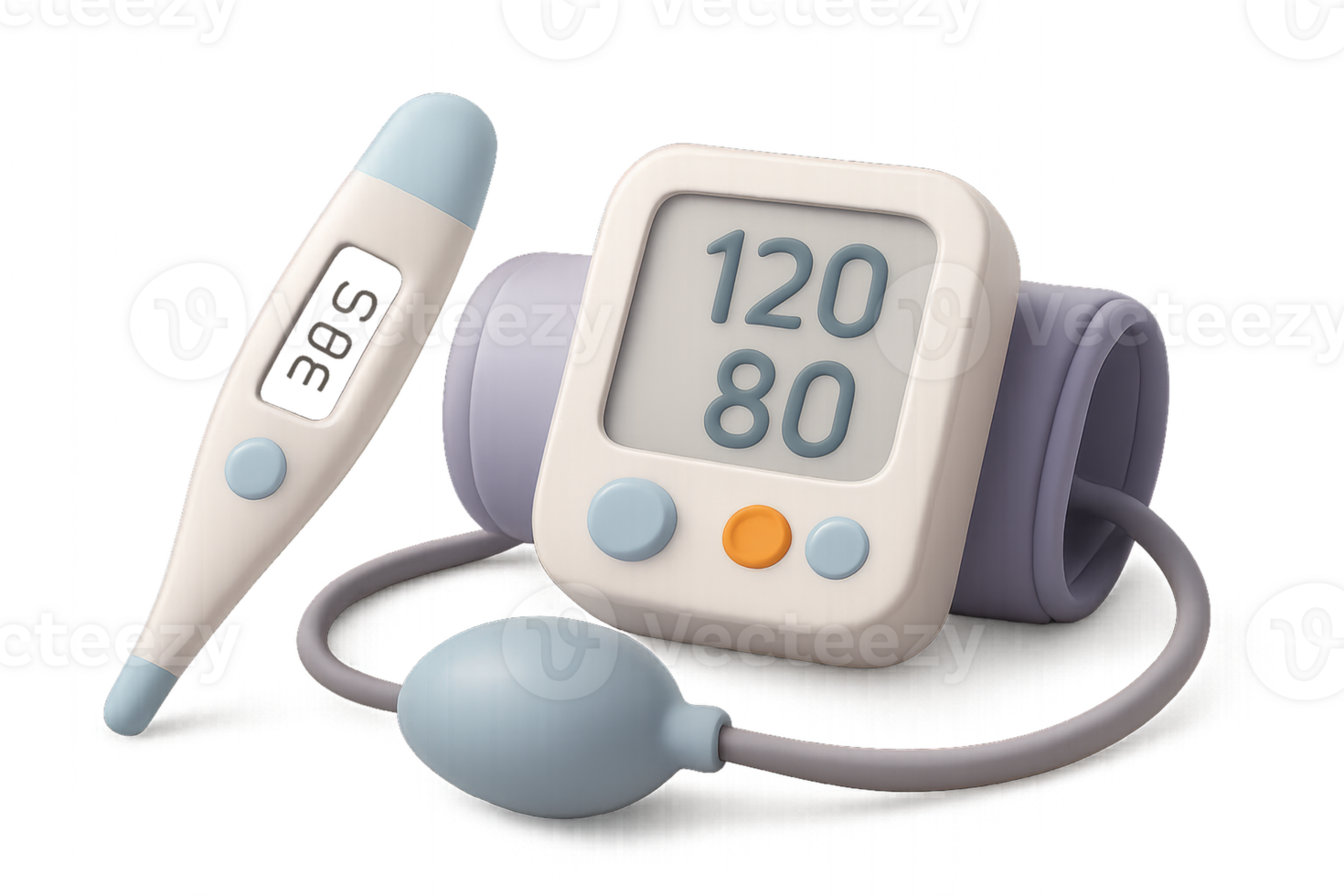 Simple 3D Medical Monitoring Devices for Health Checkups png