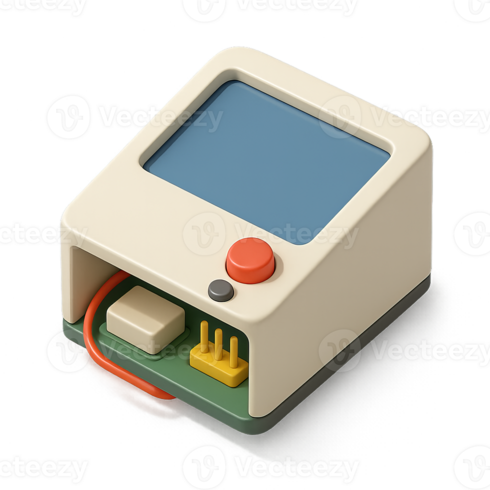 Minimal 3D Prototype of Simple Electronic Product Design png