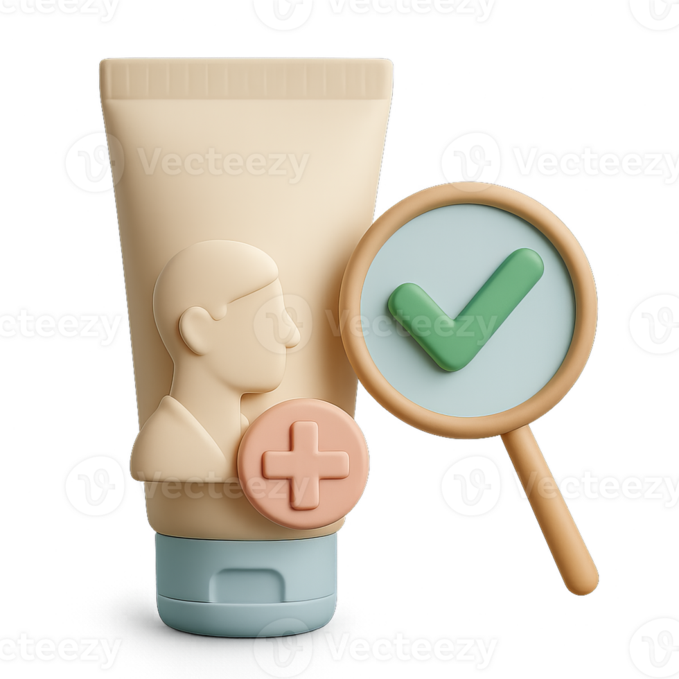 3D Dermatologist Approved Simple Skincare Product Design png