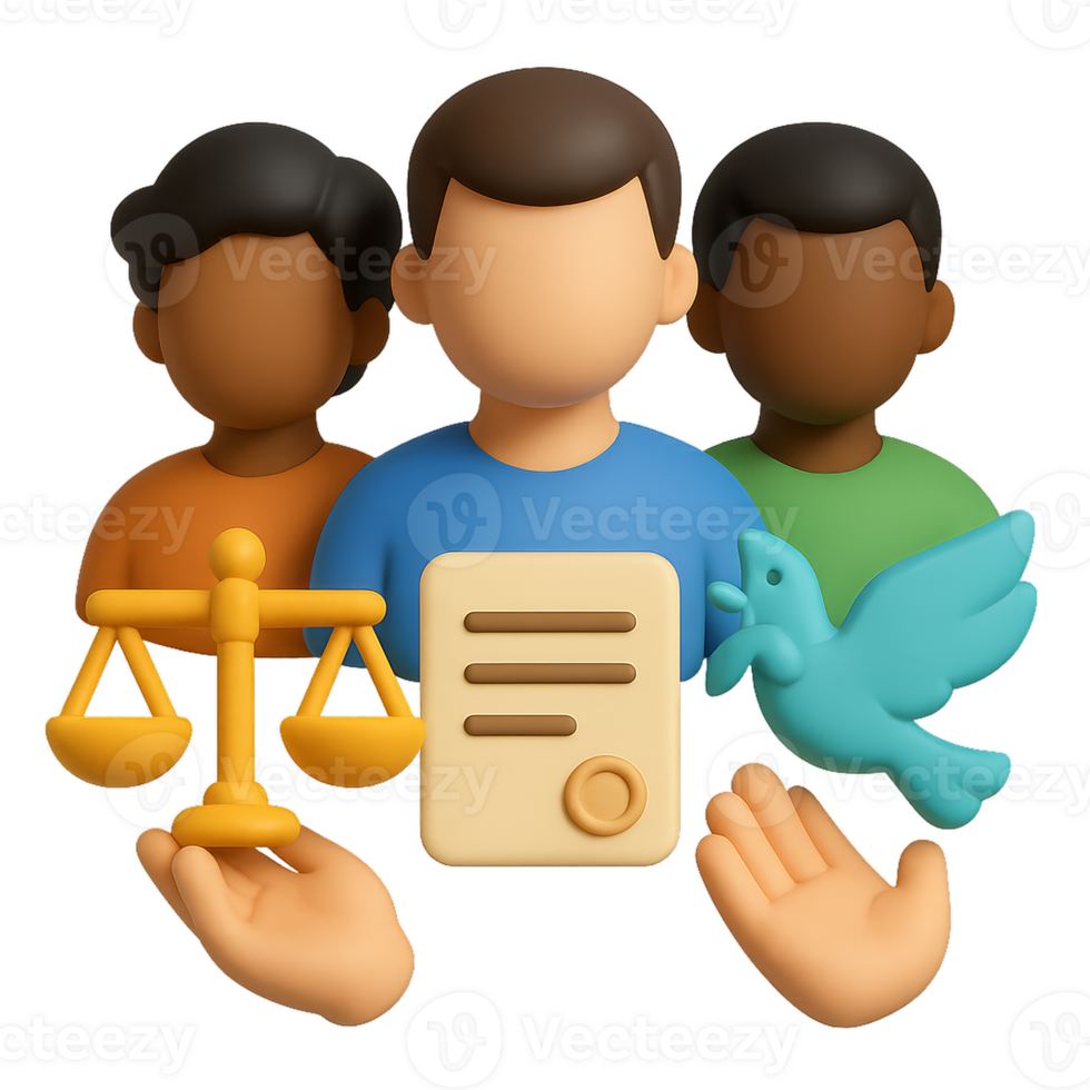 Symbolic Representation of Human Rights and Justice Advocacy png