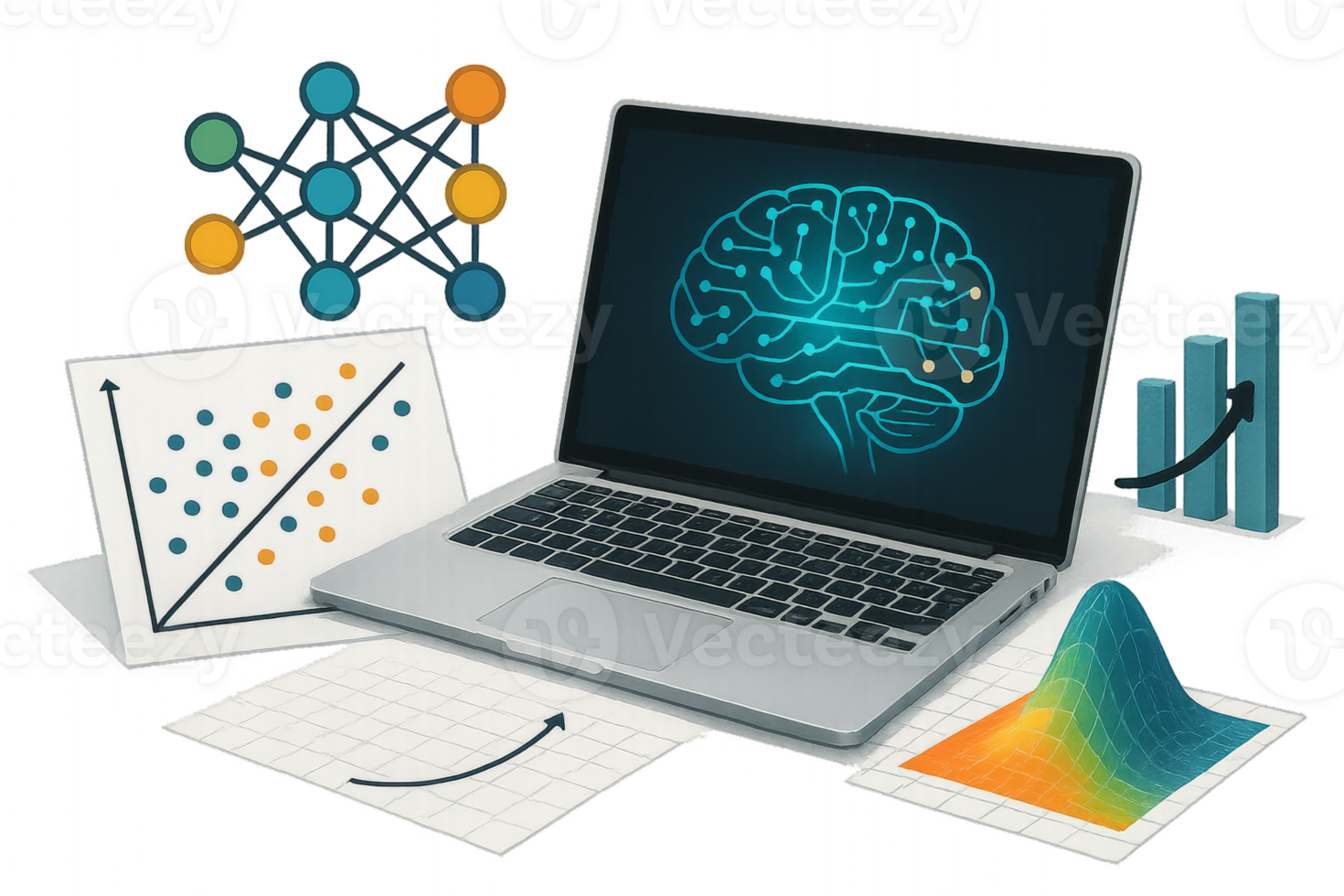 Visual Representation of Machine Learning Concepts and Data Analysis png