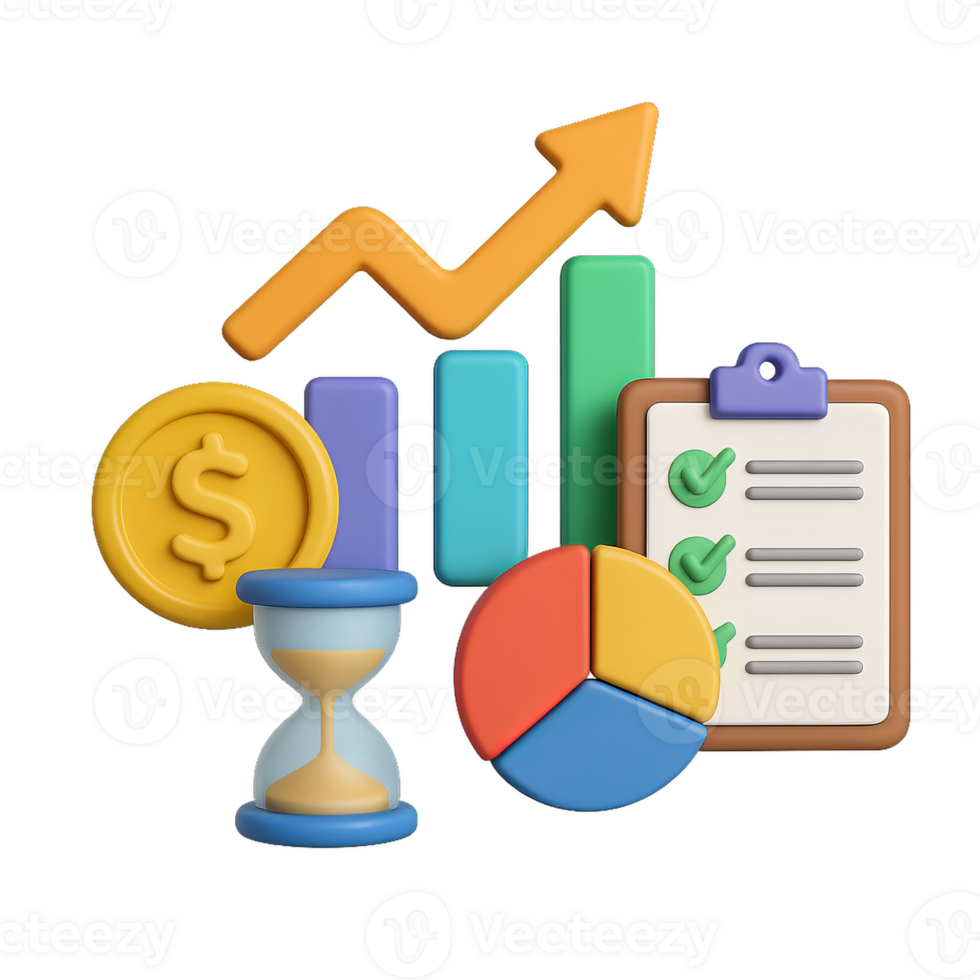Simple 3D Model Design of Growth and Progress Elements for Analysis png