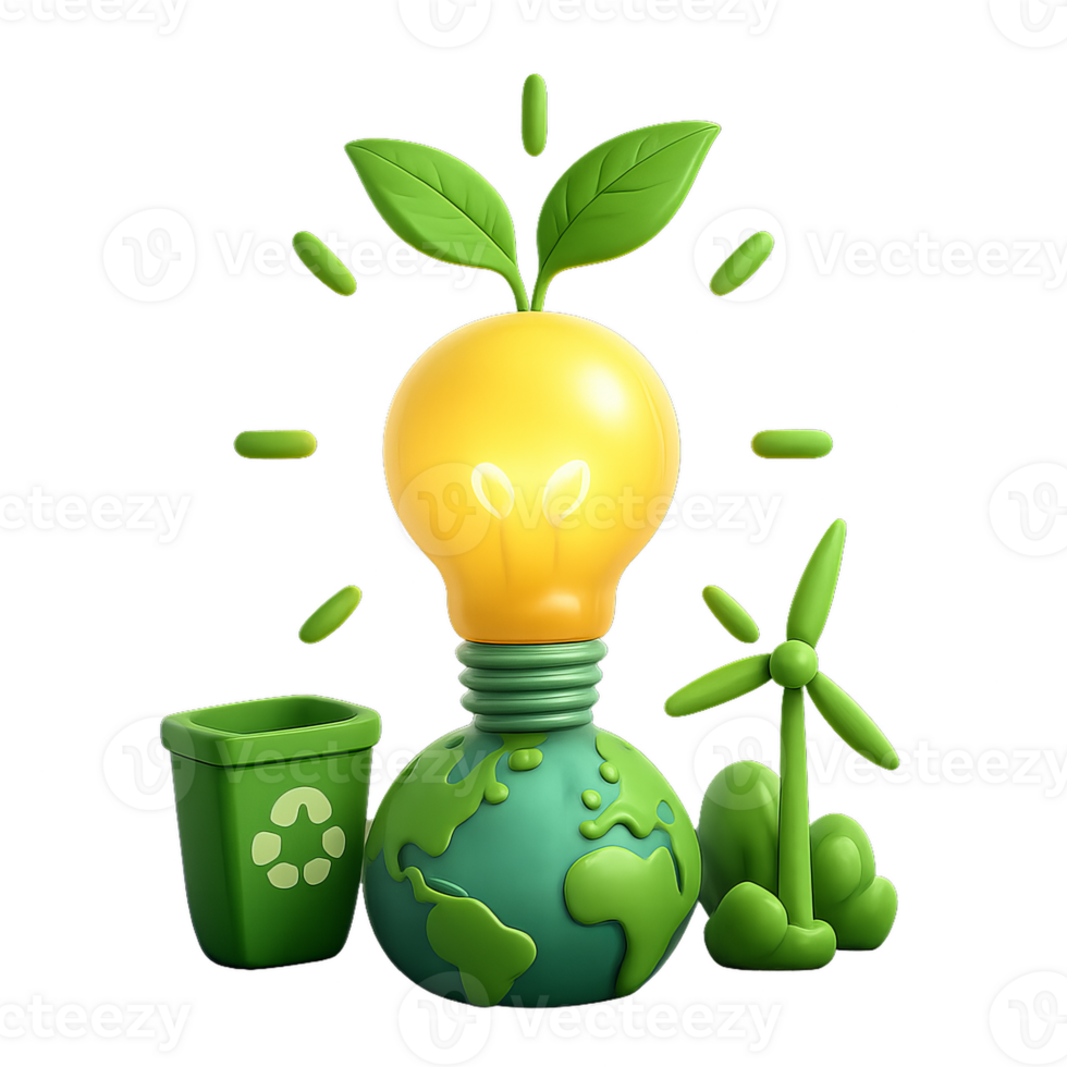 Creative Green Innovation Design with Energy-Efficient Concepts png