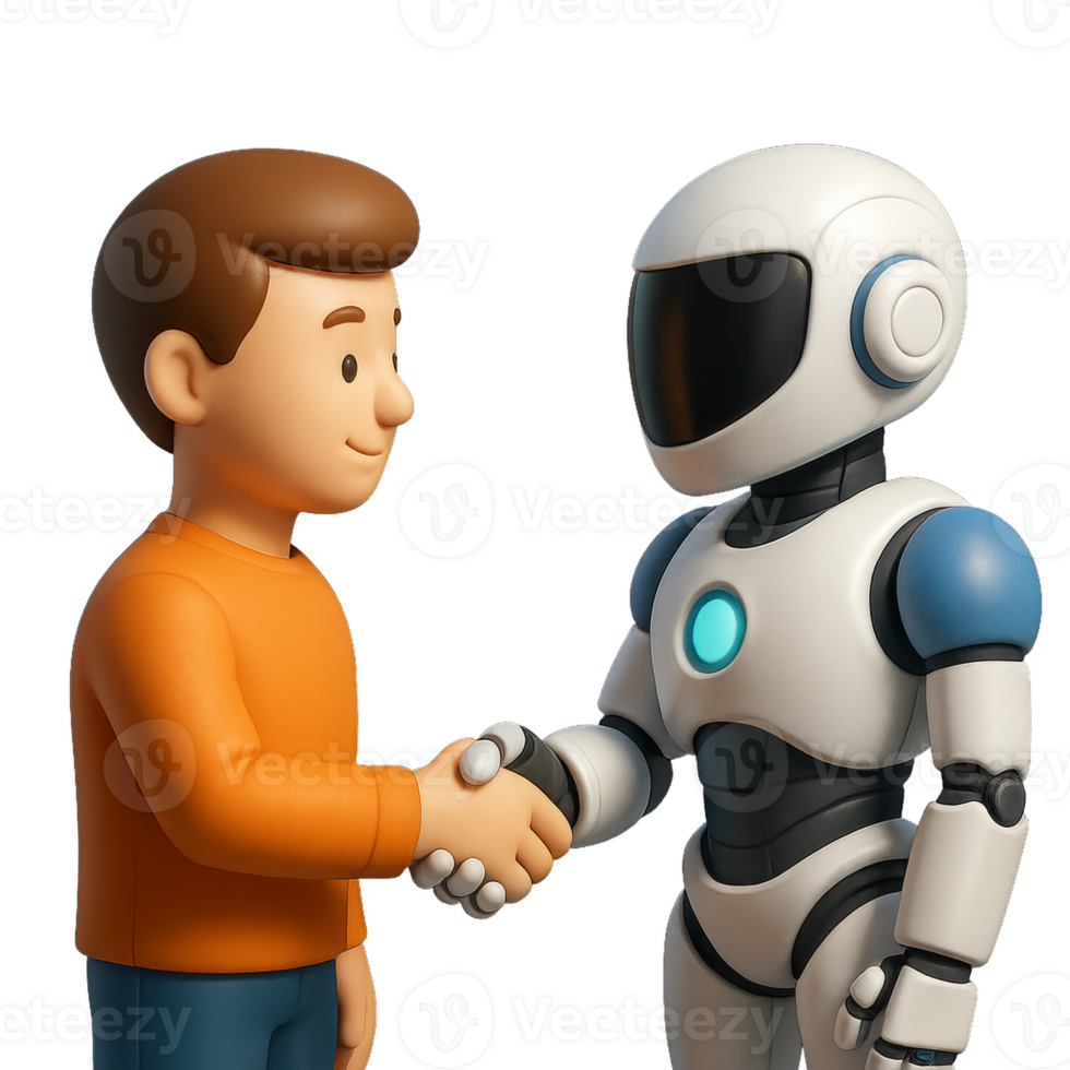 Human and Robot Collaboration A Symbol of Future Synergy png