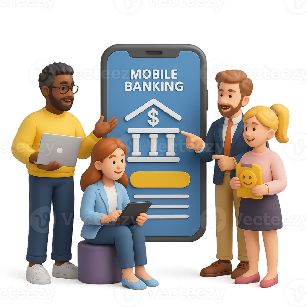 Engaging Mobile Banking Team with User-Friendly Design Concepts png