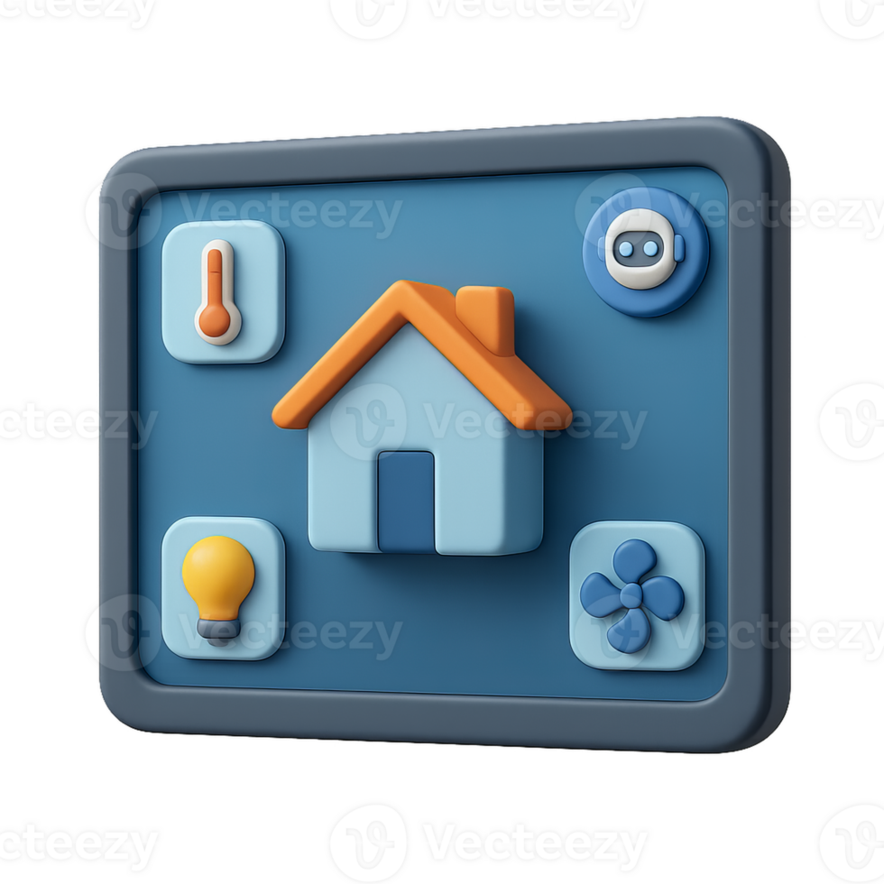 futurista inteligente casa interface com simples conceito Projeto png