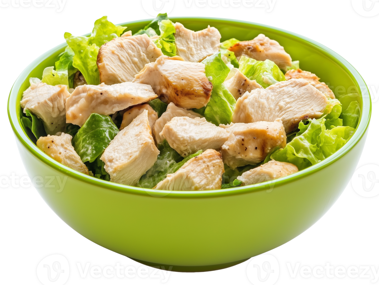 Chicken Salad in a Green Bowl png