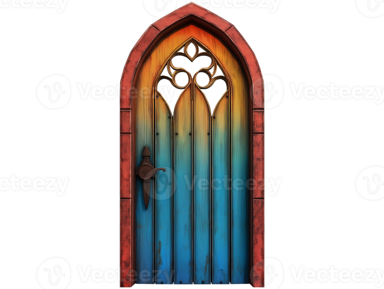 Colorful Gothic Door png