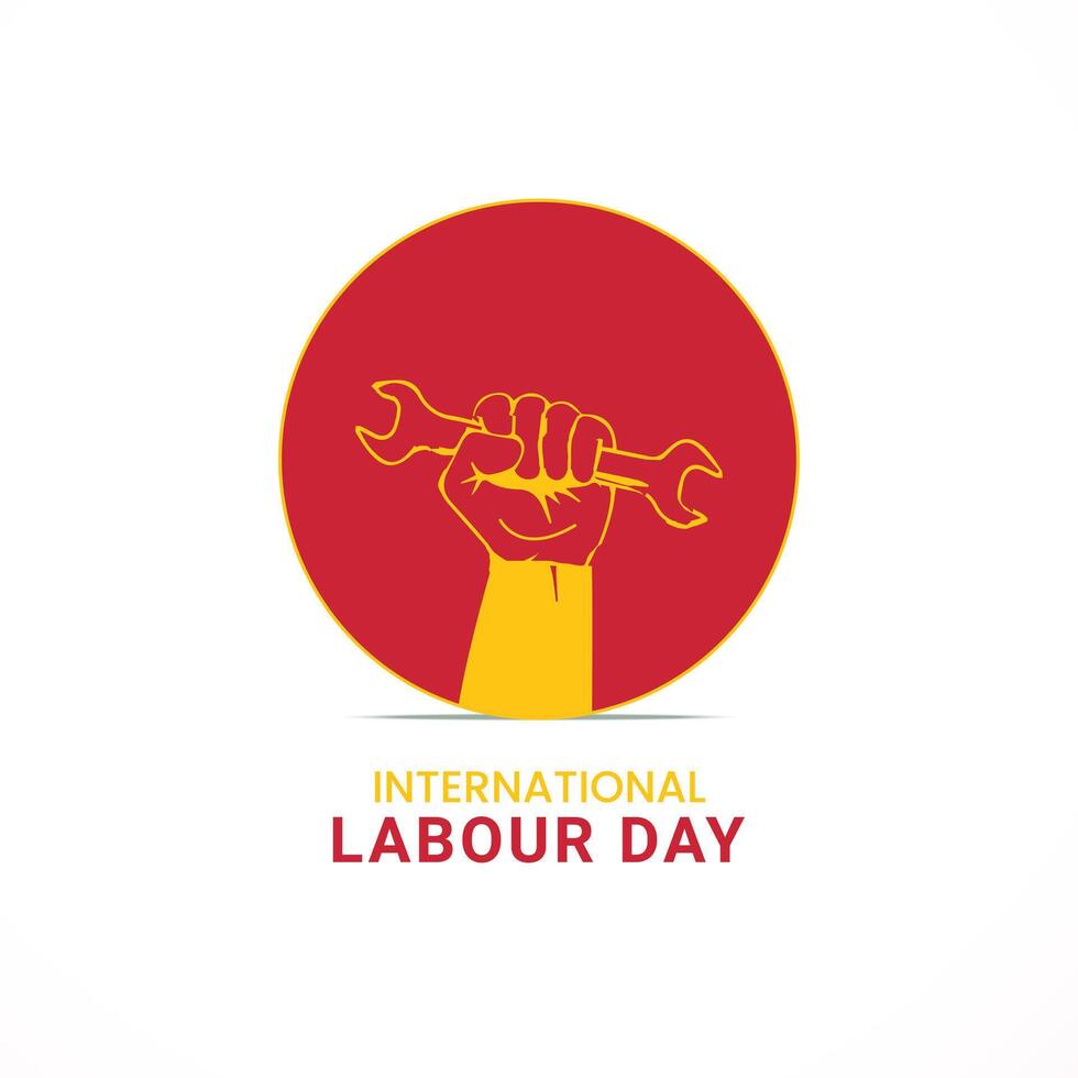 International Labour Day, A Group of People in different Construction workers, Labor day, Social Media Post Design Template vector