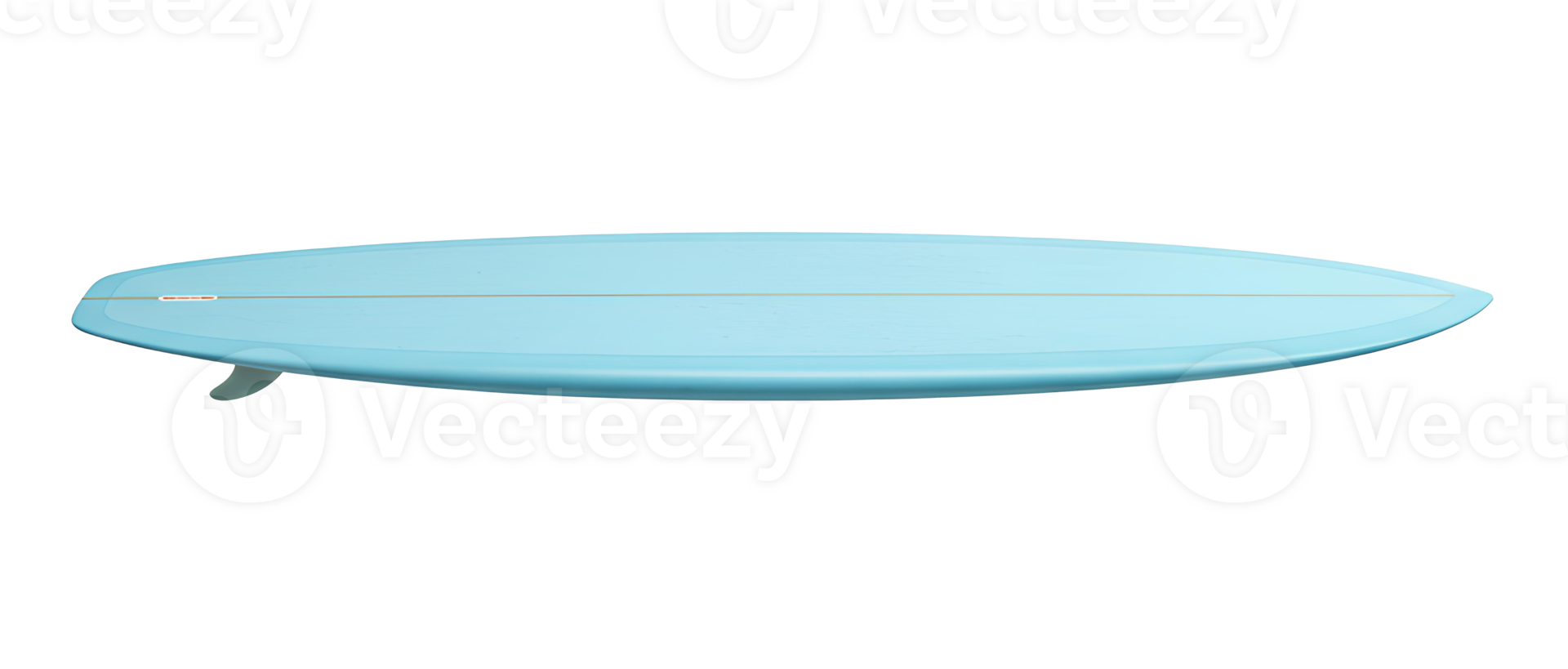 Realistic surfboard isolated on clear background for sea adventure graphics beach travel promotions and water sport concepts png