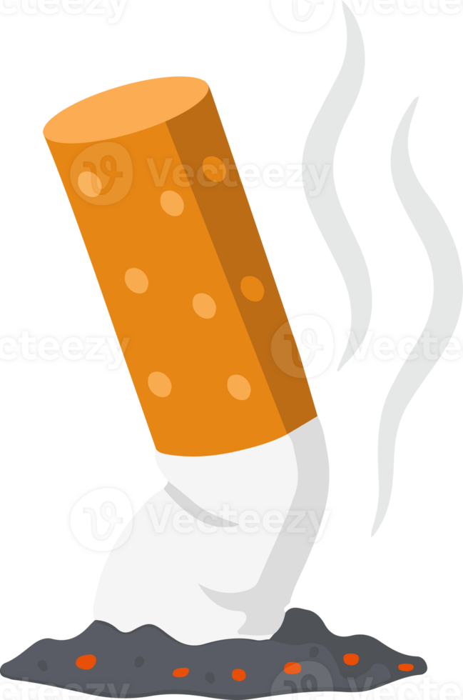 cigarette with smoke coming out of it png