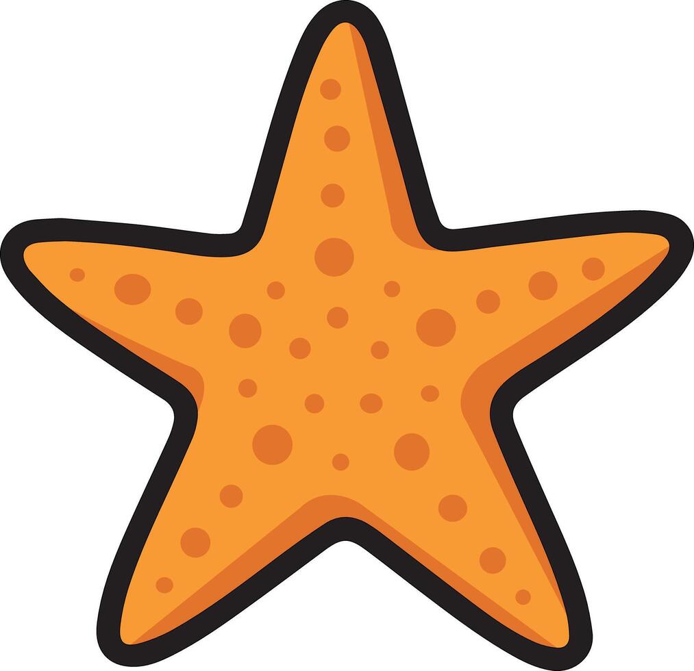 Cute Star fish Illustration vector