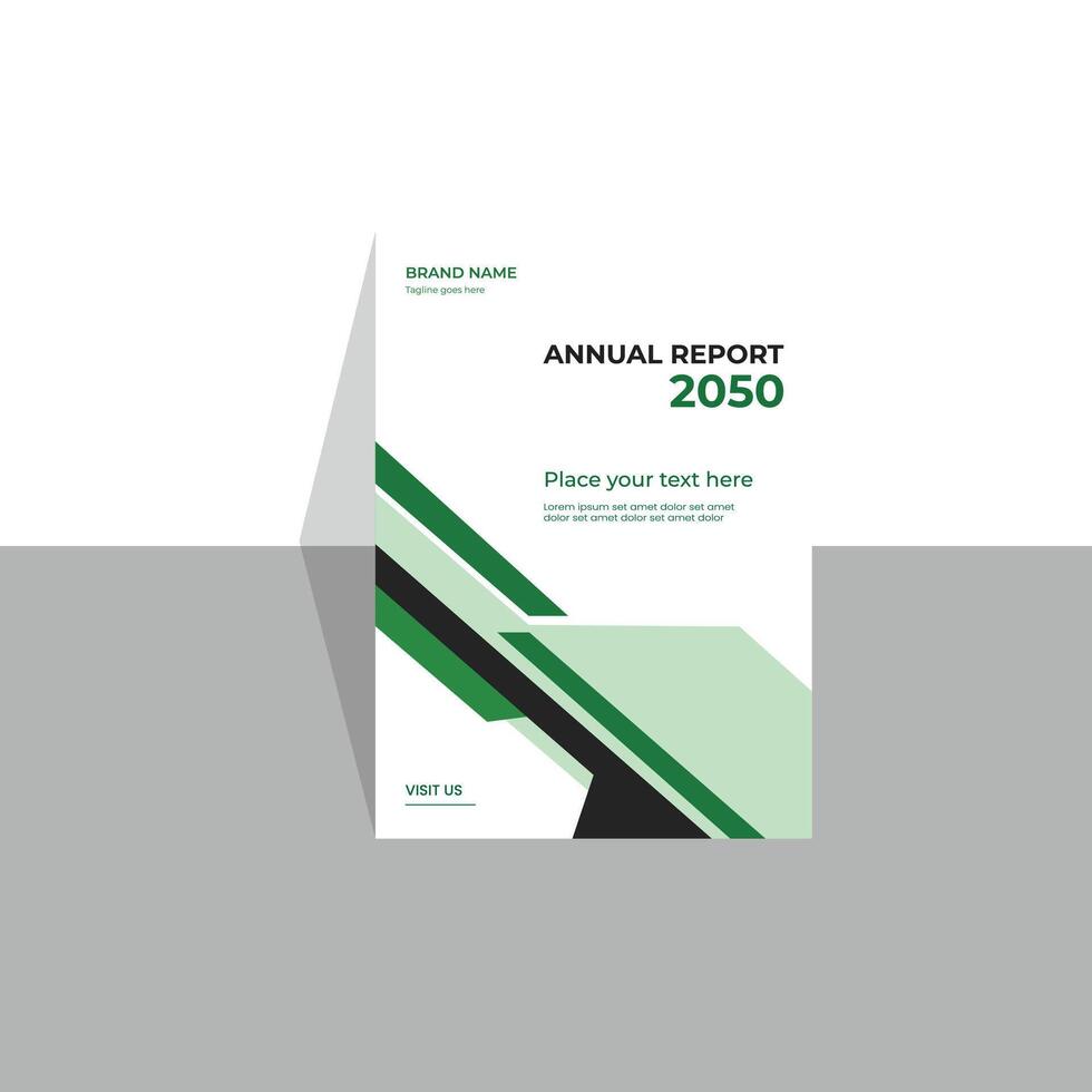 Annual report cover pages vector