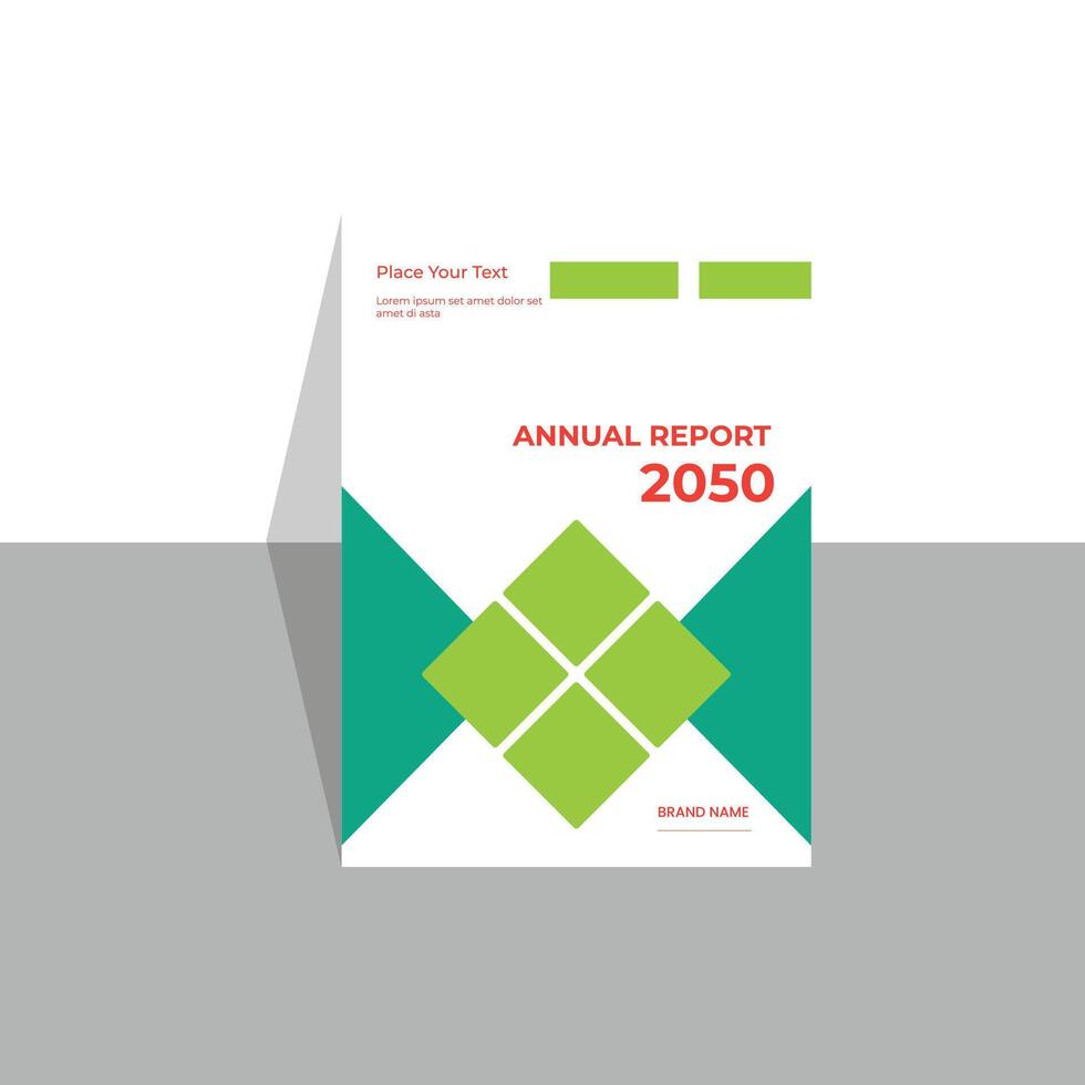 Annual report cover vector
