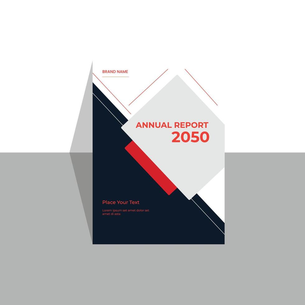 Annual report cover page vector