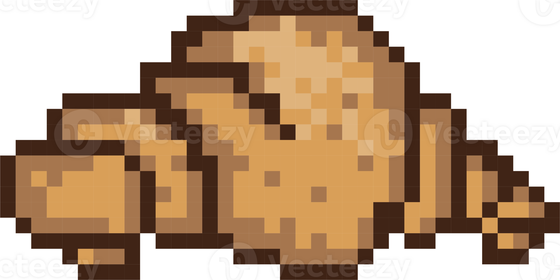 croissant sweet bakery food dessert 8bit pixel art png