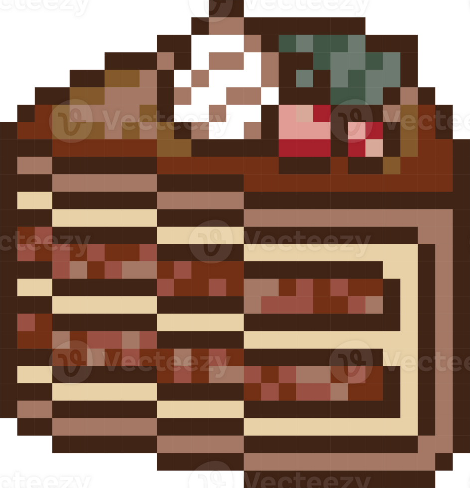chocolate cake sweet bakery food dessert 8bit pixel art png
