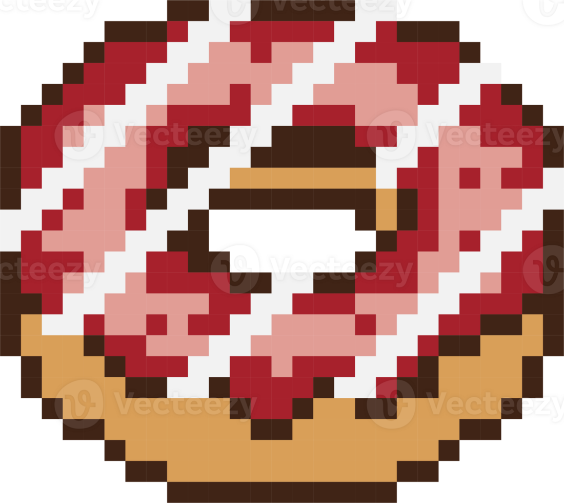 doughnut sweet bakery food dessert 8bit pixel art png