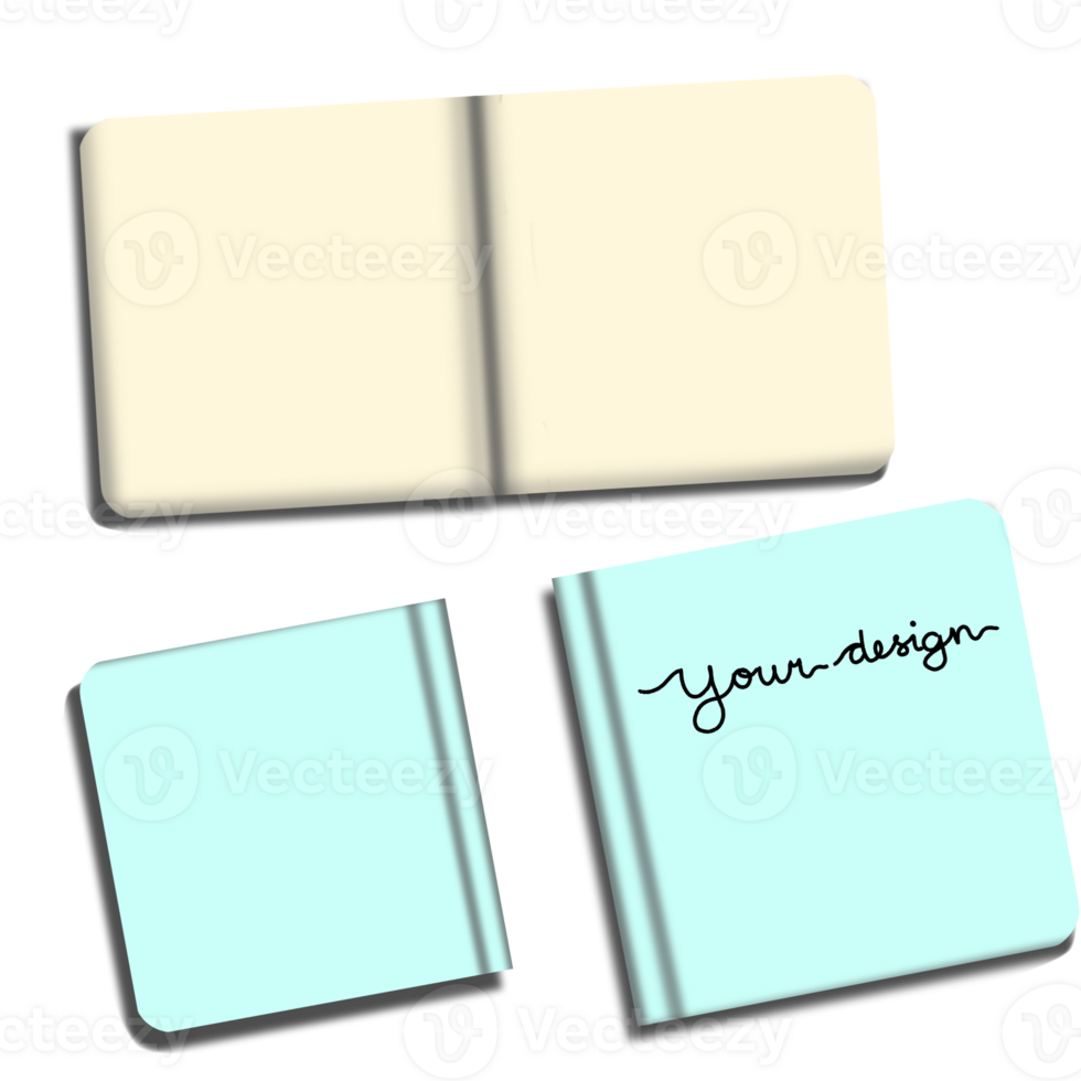 A notebook with a blank page and a blank notebook png