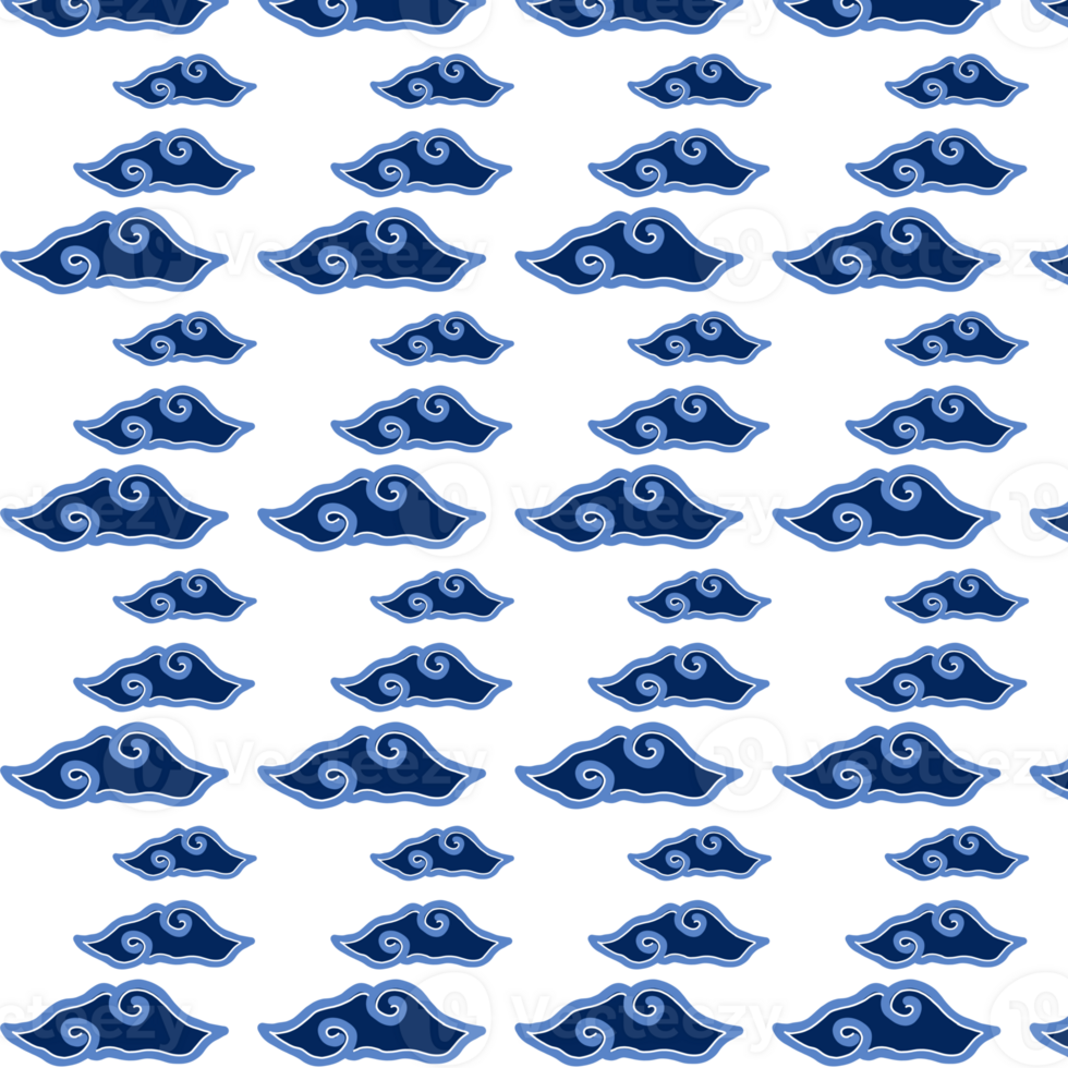 A pattern with blue clouds on black background png