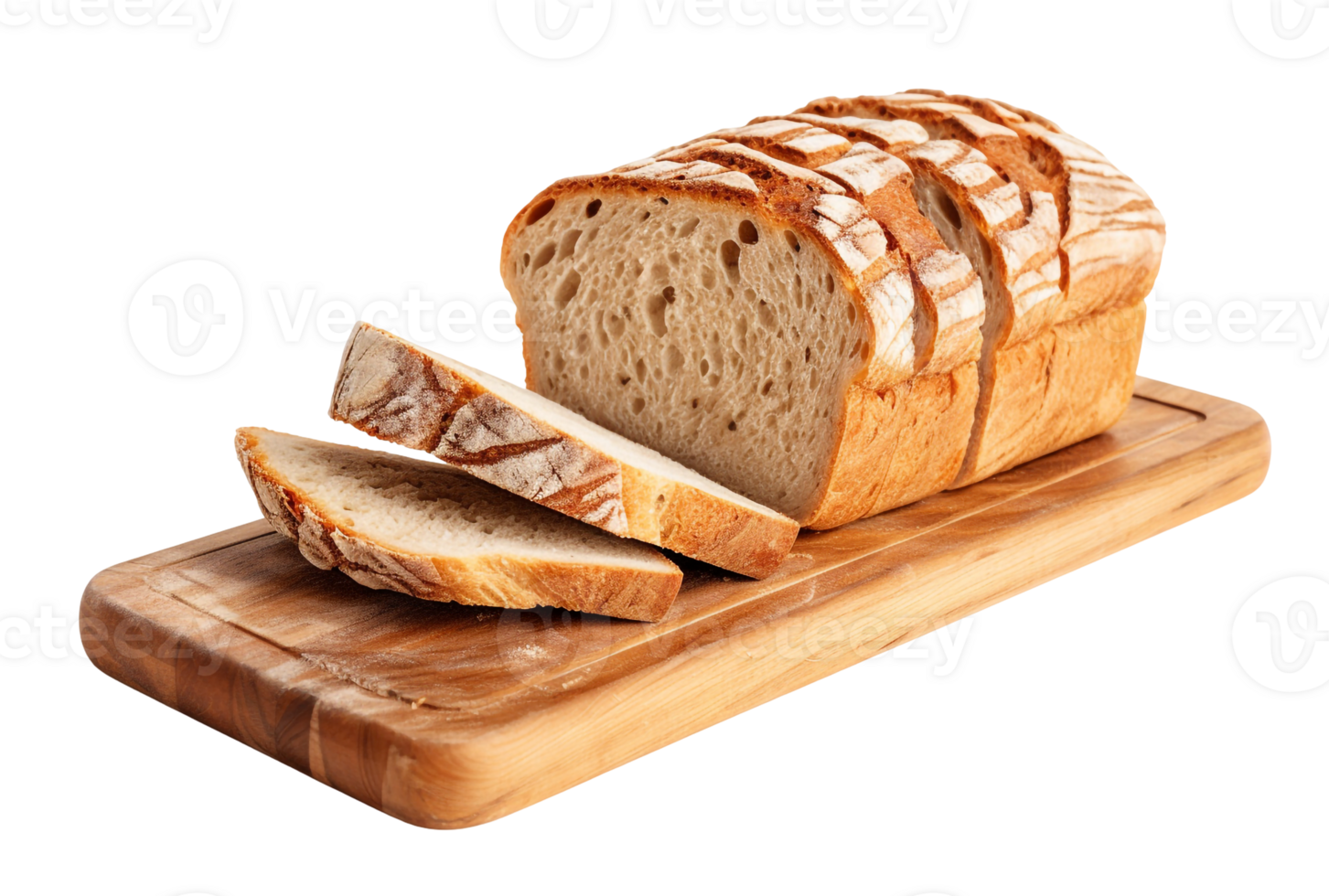 Sliced Whole Skyrim Bread Isolated on Transparent Background png