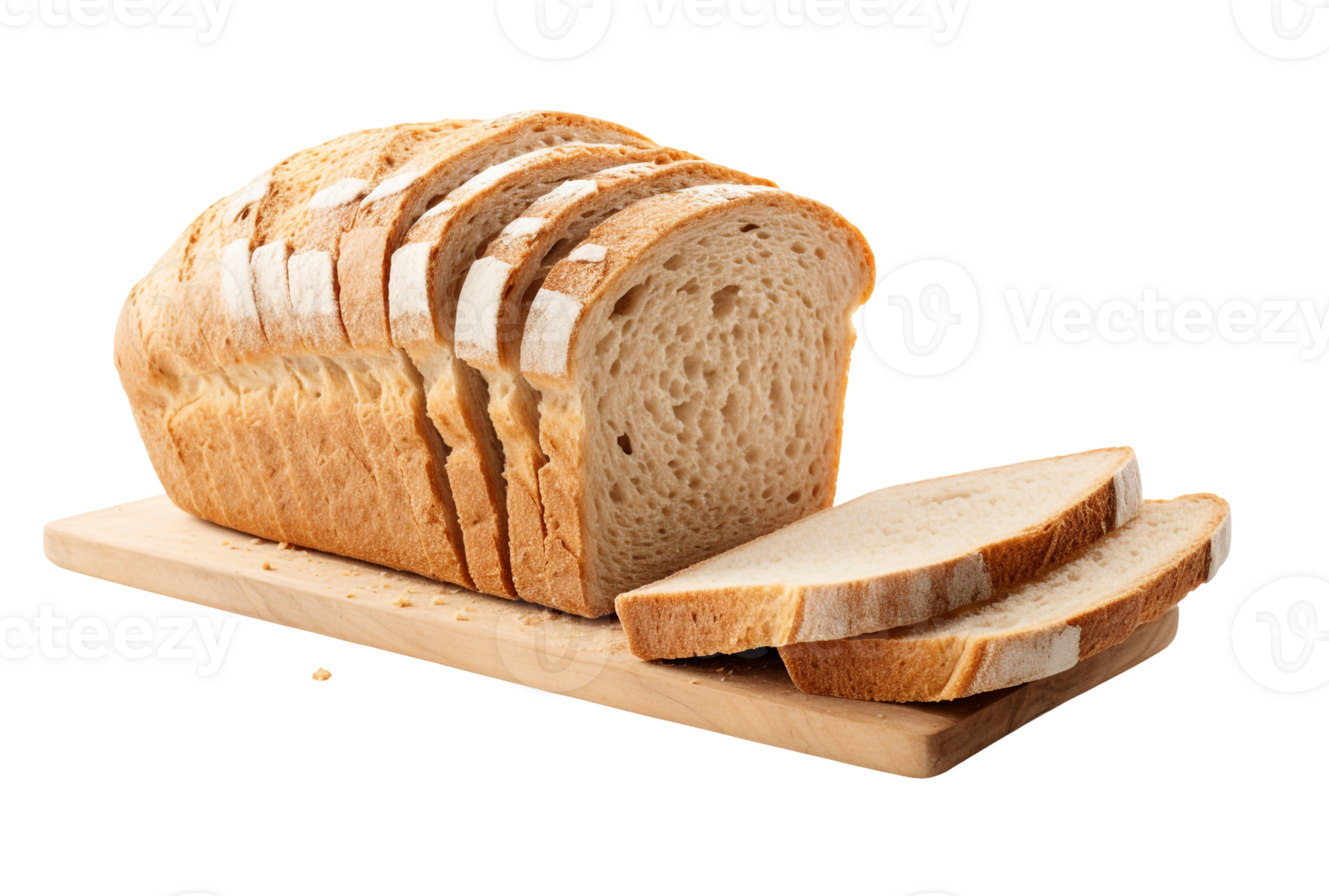 Isolated Slices of Rustic Skyrim Bread on Transparent Background png