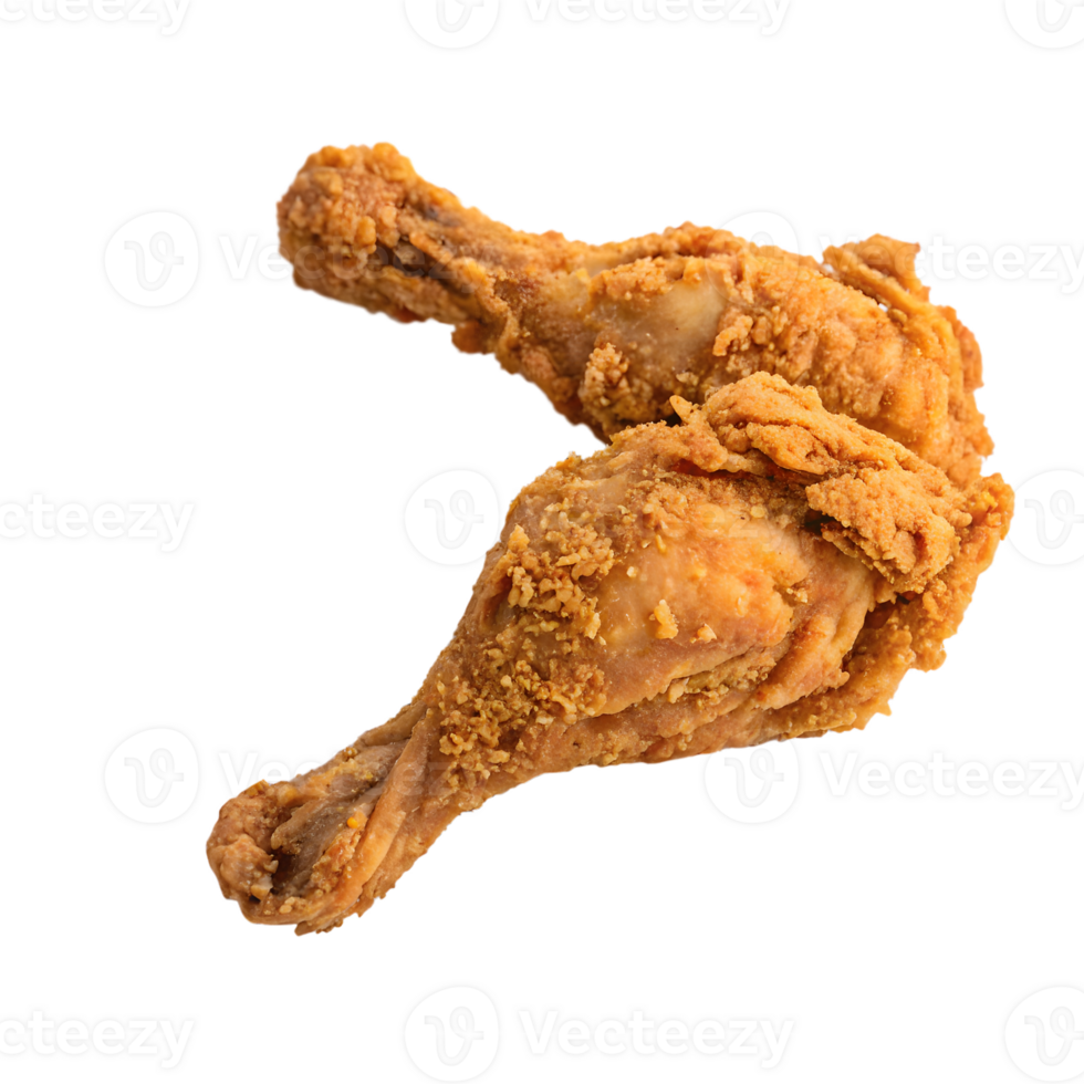 Crispy Golden Fried Chicken Drumsticks Delight on transparent Background png