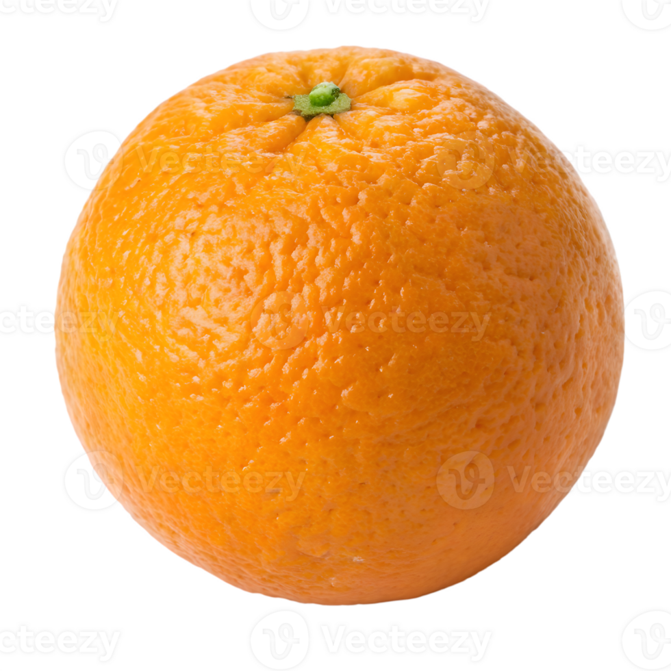 Vibrant Whole Orange on Transparent Background png