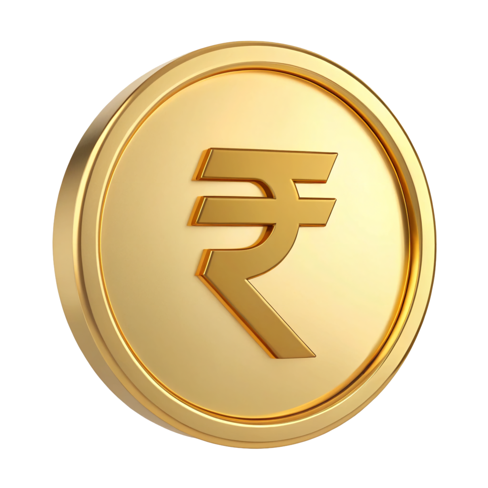 Golden Recycle Bin Icon 3D Render of Luxury Recycling Symbol on Square Button png