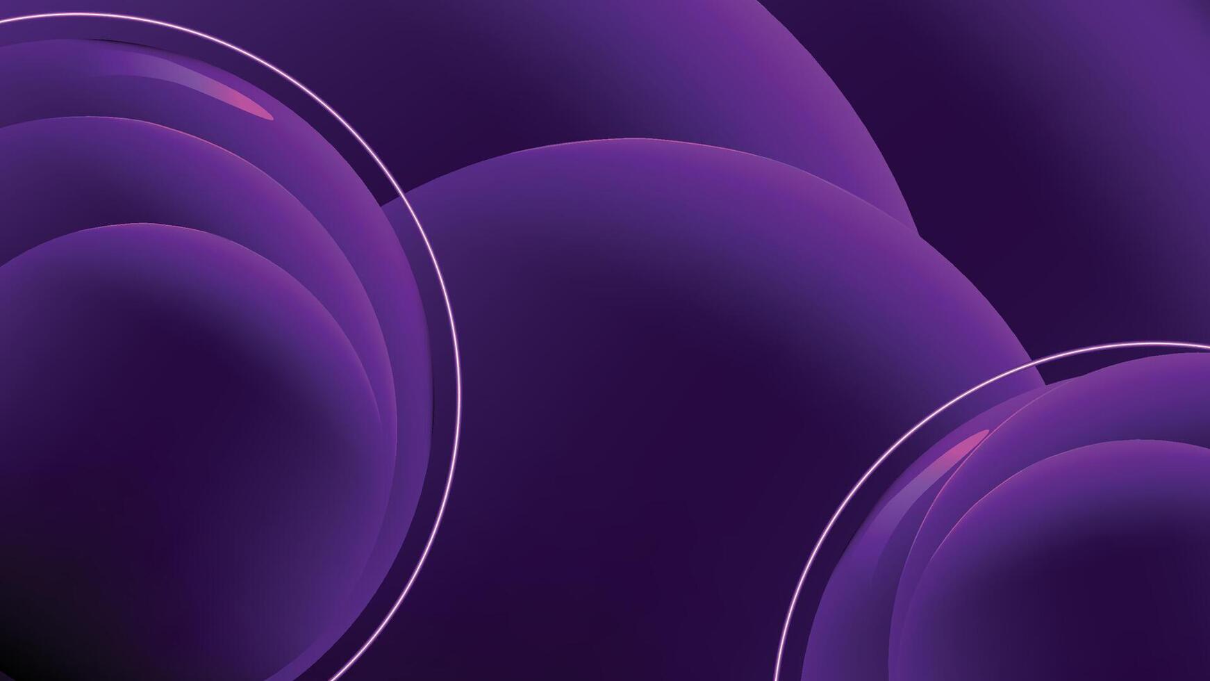 Abstract Purple Geometric Shapes with Gradient Effect vector