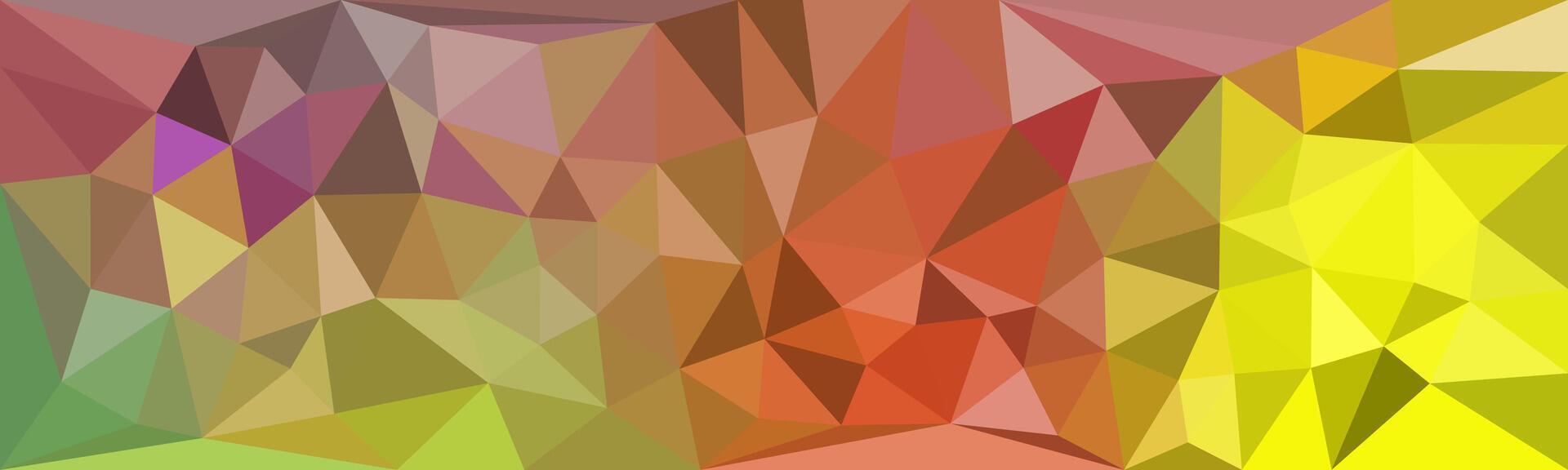 Colorful abstract low poly background with geometric triangular shapes in warm and vibrant hues. vector